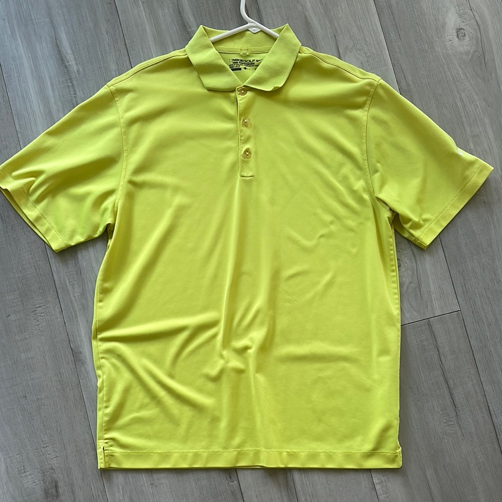 Nike Golf Yellow Performance Polo Shirt